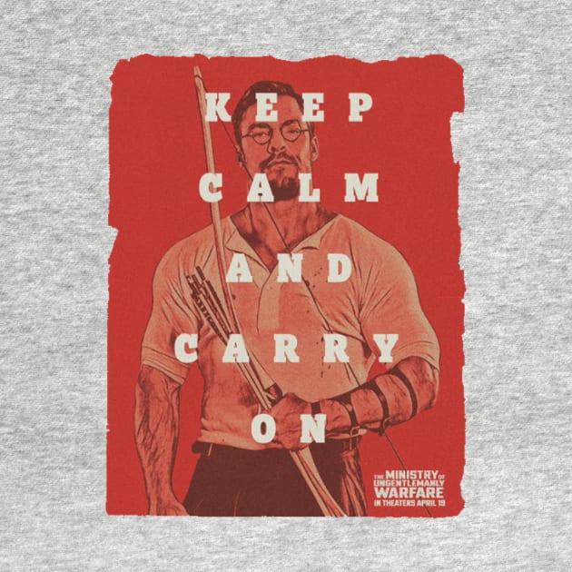 keep calm and carry on red alan ritchson by Super-TS